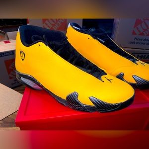 Size 13 - The Air Jordan 14 Retro University Gold 2019 (Worn Once) (No Box)